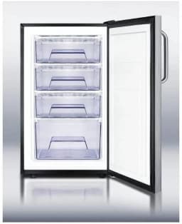 Summit FS408BLBISSTBADA Refrigerator, Stainless-Steel - Thumbnail 4