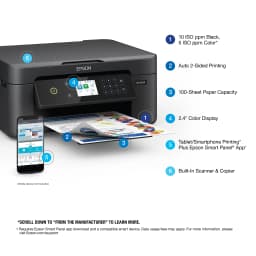 Epson Expression Home XP-4205 Wireless Color Printer with Scanner and Copier, Automatic 2-Sided Printing - Thumbnail 4