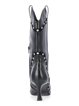 Madden NYC Women's Studded Heeled Western Boots - Thumbnail 4