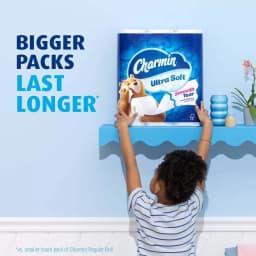Charmin Ultra Soft Toilet Paper 12 Mega Rolls, 224 Sheets Per Roll - Thumbnail 11
