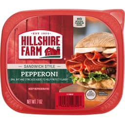 Hillshire Farm Sandwich Style Pepperoni Lunchmeat, 7 oz Plastic Tub - Thumbnail 9