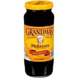 Grandma's Unsulphured Original Molasses, Whole, 12 fl oz Jar - Thumbnail 1