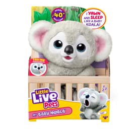 Little Live Pets My Baby Koala Kiki, Interactive Plush with 40+ Sounds & Reactions. 10.2" Tall, Really Yawns, Feeds on Leaf, Ages 4 - Thumbnail 3