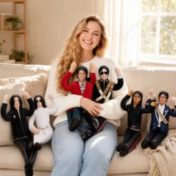 Michae Flexible Stuffed Puppet Toy Posable Plush Figure with Internal Wire Armature for Fun Display and Play Creative Gift for Fans - Thumbnail 5