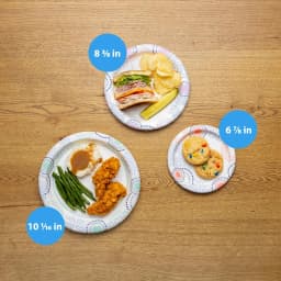 Great Value 8.5 Inch Disposable Paper Plates, 100 Count, Soak-Proof and Microwave Safe - Thumbnail 5