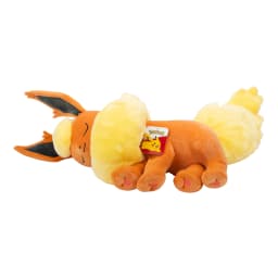 Pokémon Flareon Sleeping Plush - 18-inch Premium Plush in Sleeping Pose - Thumbnail 1