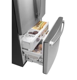 GE Appliances 23.1 cu Ft. Fingerprint Resistant Counter-Depth French-Door Refrigerator - Thumbnail 4