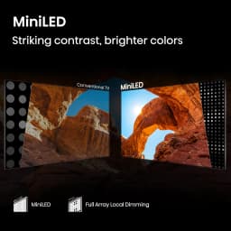 Hisense 50\" M7 Series Mini-LED QLED 4K UHD Smart Google TV (50M7QG, 2025 Model) - MiniLED, Hi-QLED, HDR10+ - Thumbnail 4