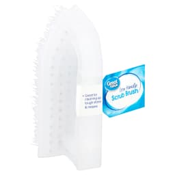 Great Value Iron Handle Multi-Purpose Cleaning Scrub Brush, White, 1 Count - Thumbnail 1