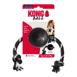 KONG® Extreme Ball with Rope Durable Dog Toy, Large, for Dogs Between 30-65 lbs - Thumbnail 6