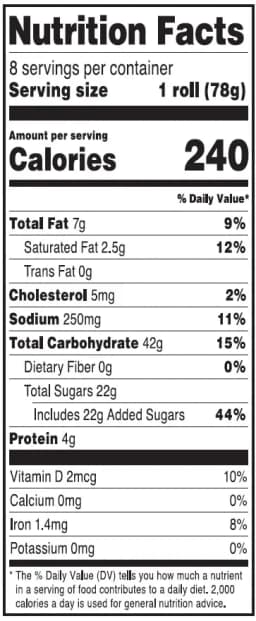 Freshness Guaranteed Cinnamon Rolls, 22 oz, 8 Count - Thumbnail 5