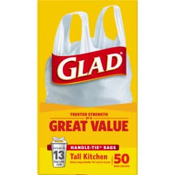 Glad Tall Handle-Tie Kitchen Trash Bags - 13 Gallon - 50 ct - Thumbnail 9