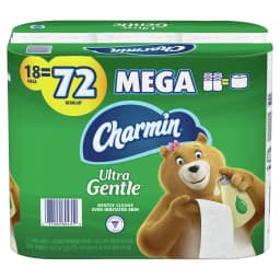 Charmin Ultra Gentle Toilet Paper, 18 Mega Roll - Thumbnail 9