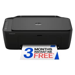 HP DeskJet 2952 Wireless All-in-One Color Inkjet Printer, 3 Months Free Instant Ink, Black - Thumbnail 1