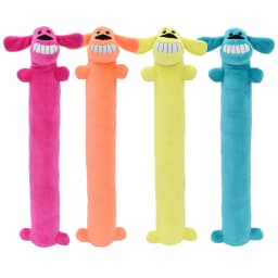 Multipet Loofa Dog Plush Dog Toy, Squeaker, 18 Inches, Colors May Vary - Thumbnail 1