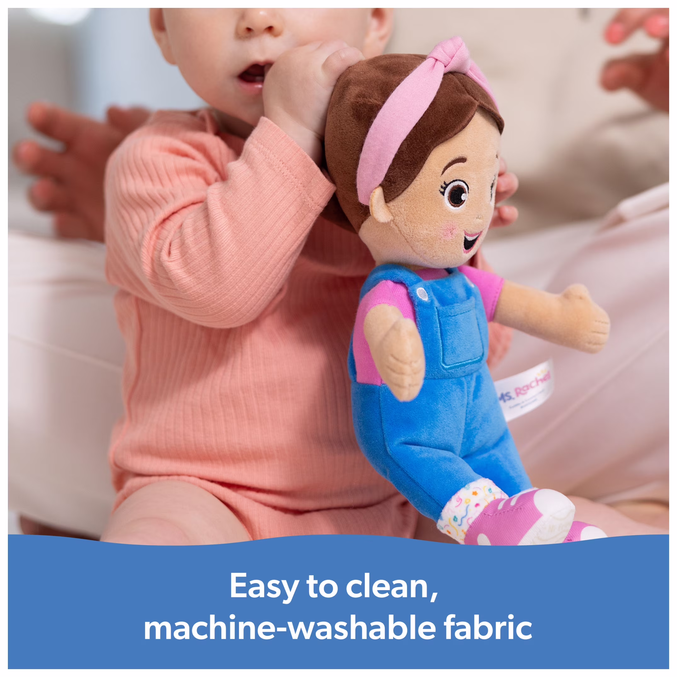 Ms. Rachel Official Basic 11-Inch Cuddle & Comfort Plush Doll for Ages 6 Months - Thumbnail 6