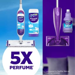 Swiffer Power Mop Refill Solution, Tile, Vinyl, Laminate, Wood, Floor Cleaner, Fresh, 50.6oz - Thumbnail 5