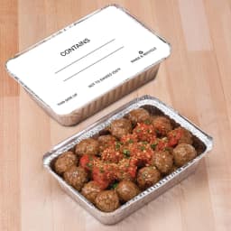 (5 pack) Handi-Foil Aluminum Meal Prep Pan with Folded Lids, 6.6" x 4.6", (7 Pack) - Thumbnail 6