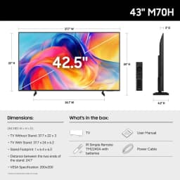 Samsung UN43M70H 43 inch Class M70H Series 4K HDR Mini-LED Smart TV - Thumbnail 2