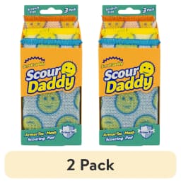 (2 pack) Scrub Daddy Scour Daddy Non-Scratch Scour Pads, 3 Count - Thumbnail 1