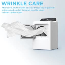 MIDEA 7.0 Cu Ft Sensor Dry Electric Smart Dryer, White - Thumbnail 3