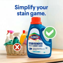 Clorox 2 For Colors Stain Remover, 2 in 1 Laundry + Fabric, Bleach Free, Fresh Scent, 33 Fl Oz - Thumbnail 12