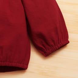 Infant Baby Girl Clothes Baby Girl 2PCS Outfits Long Sleeve Ruffle Collar Top Jeans Pants Set Wine Red 6-9 Months - Thumbnail 5