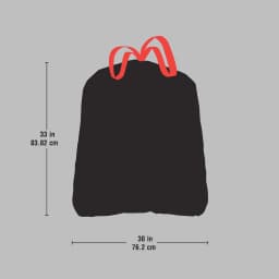 Husky Large Trash Bags, 30 Gallon, 80 Bags - Thumbnail 3