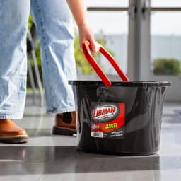 Libman High Power Utility Bucket 3.5 Gallon Black Polypropylene with Ergonomic Handle - Thumbnail 10