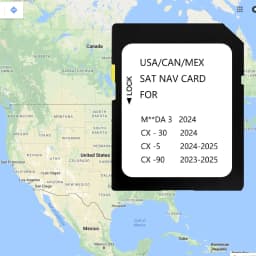 2025 Latest Navigation SD Card KMV666EZ1C for 2024 Mazda 3 ,CX5 2024-2025,CX30 2024,CX90 2023-2025 with USA/Canada/Mexico Maps - Thumbnail 2