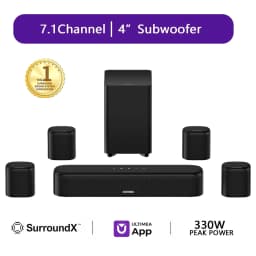 ULTIMEA 7.1ch Virtual Surround Sound Bar, Soundbar for Smart TV with Subwoofer, OPT/AUX/BT, Aura A40 - Thumbnail 1