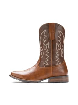 IUV Cowboy Boots For Men Western Boot Durable Fashionable Retro Classic Embroidered Pull On Slip Resistant Boots - Thumbnail 3