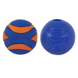 Chuckit! Sonic Ultra Squeaker Ball & Super Crunch Ball Fetch Dog Toy, Medium 2.5" for Dogs 20 to 60 lb, Blue, Pack - Thumbnail 1