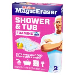 Mr. Clean Magic Eraser Sponge, Shower & Tub Cleaner, Lemon, 3 Count - Thumbnail 14