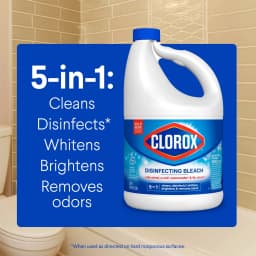 Clorox Disinfecting Liquid Bleach Cleaner, Regular Scent, 121 fl oz - Thumbnail 4