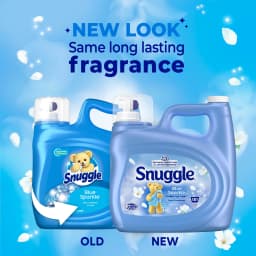 Snuggle Liquid Fabric Softener, Cuddle-Up Fresh Blue Sparkle, 123.1 oz, 181 Loads - Thumbnail 2