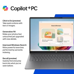 HP OmniBook 5 16 inch Laptop Next Gen AI PC 2K IPS Display Windows AMD Ryzen AI 5 430 16GB 512GB SSD Meteor Silver - Thumbnail 12