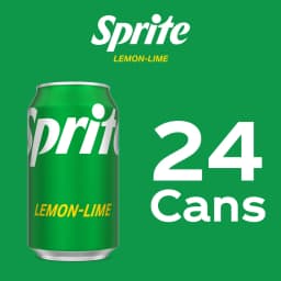 Sprite Lemon-Lime Caffeine Free Soda Pop Cans, 12 fl oz, 24 Pack - Thumbnail 5