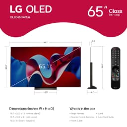 LG 65" Class 4K UHD OLED Web OS 24 Smart 120 Hz TV with Dolby Vision - OLED65C4PUA - Thumbnail 2