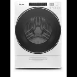 Whirlpool 5.0 cu ft High-Efficiency White Front Load Washing Machine with Load & Go(TM) XL Dispenser - Thumbnail 1