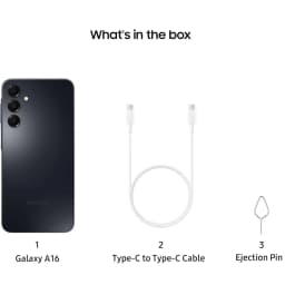 Samsung Galaxy A16 A165M 128GB, 4GB RAM - Dual-SIM GSM Unlocked Android Smartphone (Latin America Version) - Black (New) - Thumbnail 7