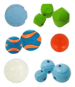 Chuckit! Fetch Medley Dog Ball Rubber Toy for Dogs, Medium 2.5", for Breeds 20 to 60 lb, Pack - Thumbnail 7
