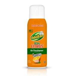 OdoBan Aroma Eliminator, 360-Degree Continuous Spray Natural Oil Real Citrus Air Freshener, Toilet Spray, 10 Ounces, Orange Scent - Thumbnail 1