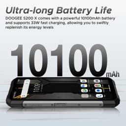 DOOGEE S200 X Rugged Phone 5G, 32GB+512GB/TF 2TB, Android 14 Smartphone with 1.32" Amoled Screen, 10100mAh/33W, 100MP+20MP+20MP Camera, 6.72" FHD/120Hz, Waterproof, NFC/OTG - Thumbnail 4