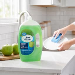 Great Value Ultra Antibacterial Dish Liquid, Crisp Apple, 70 fl oz - Thumbnail 2