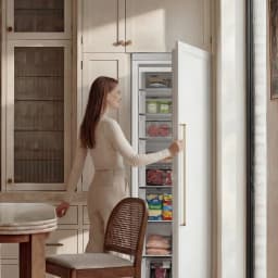 Ca'Lefort 22 Inch Panel Ready Refrigerator,Built-in All Freezer Panel-Ready Fridge,8 Freezer Spaces, for Kitchen & Bar Integration(Panel Not Included) - Thumbnail 10