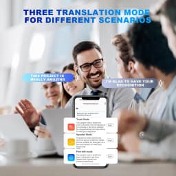 Language Translator Earbuds 138 Language Wireless Translation Earphones AI Bluetooth Real Time Translating Earbuds W/App Touch,Speaker, Free Talk - Thumbnail 6