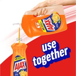 Ajax Ultra Liquid Dish Soap, Triple Action, Mess-Free, Easy-Flip Cap, Orange Scent, 52 fl oz - Thumbnail 7