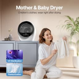 EFFIDRY S3 Compact Clothes Dryer 1.0 cu.ft Capacity 110V 1050W Portable Dryers Machine with Stainless Steel Drum 8 Drying Mode for Small - Thumbnail 6