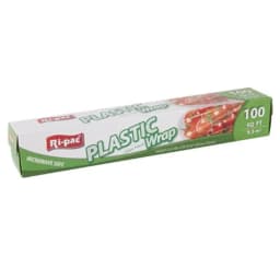 Ri-Pac Plastic Cling Wrap 12 IN x 100 Sqft. Roll - 12 Premium Rolls - Thumbnail 1